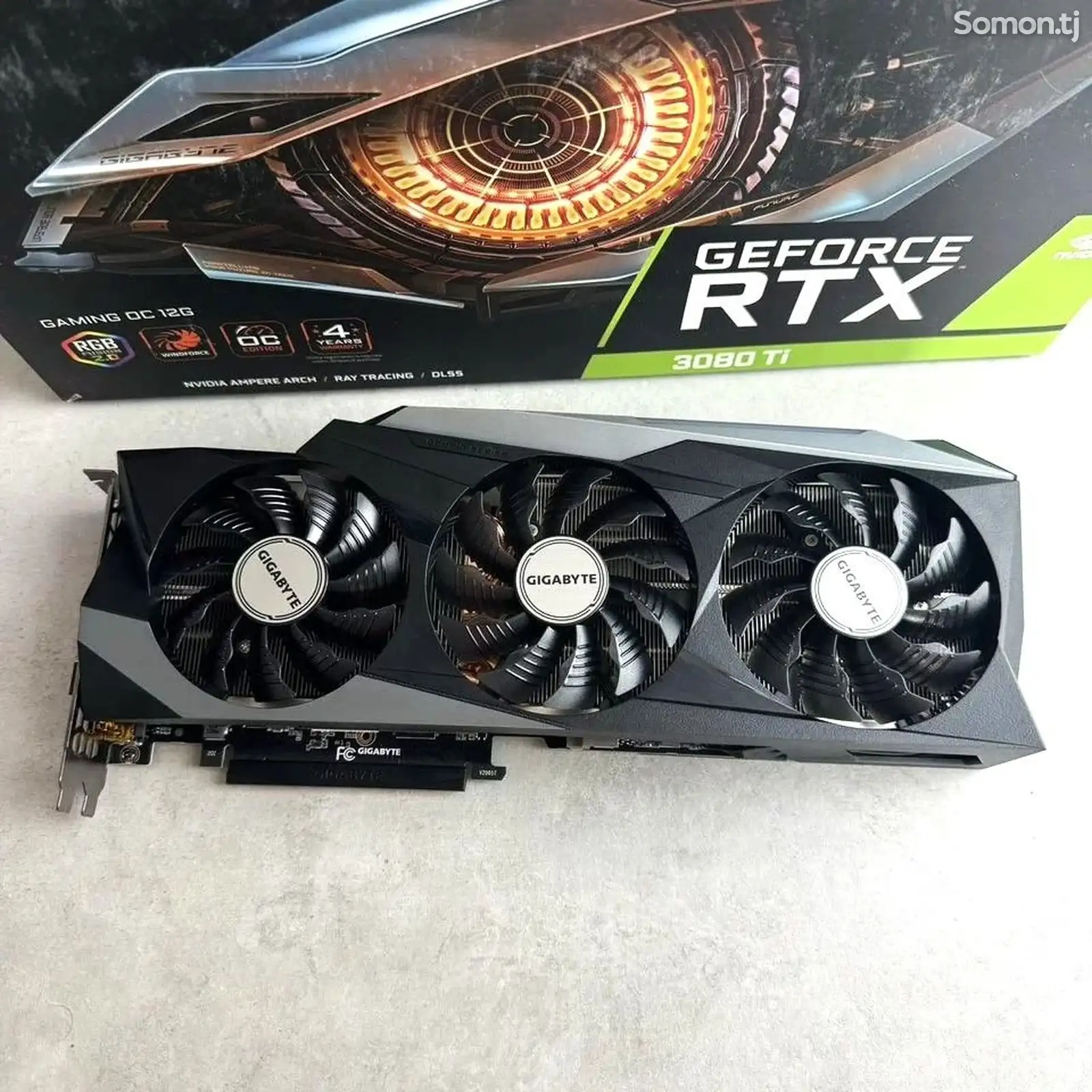 Видеокарта Gigabyte GeForce RTX 3080 Ti Gaming OC 12G 12GB 3 вентилятора